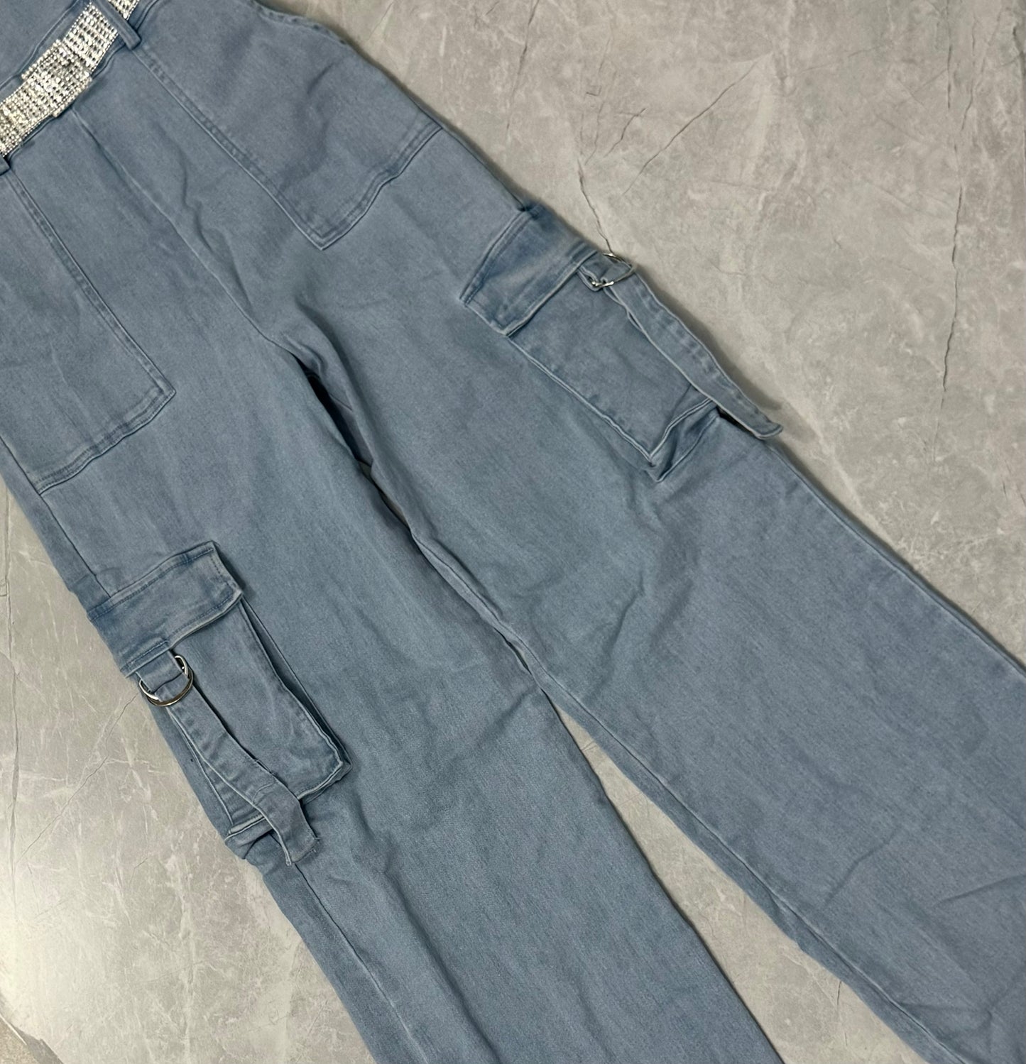Jumpsuit de Mahón con Bolsillos Cargo image 2