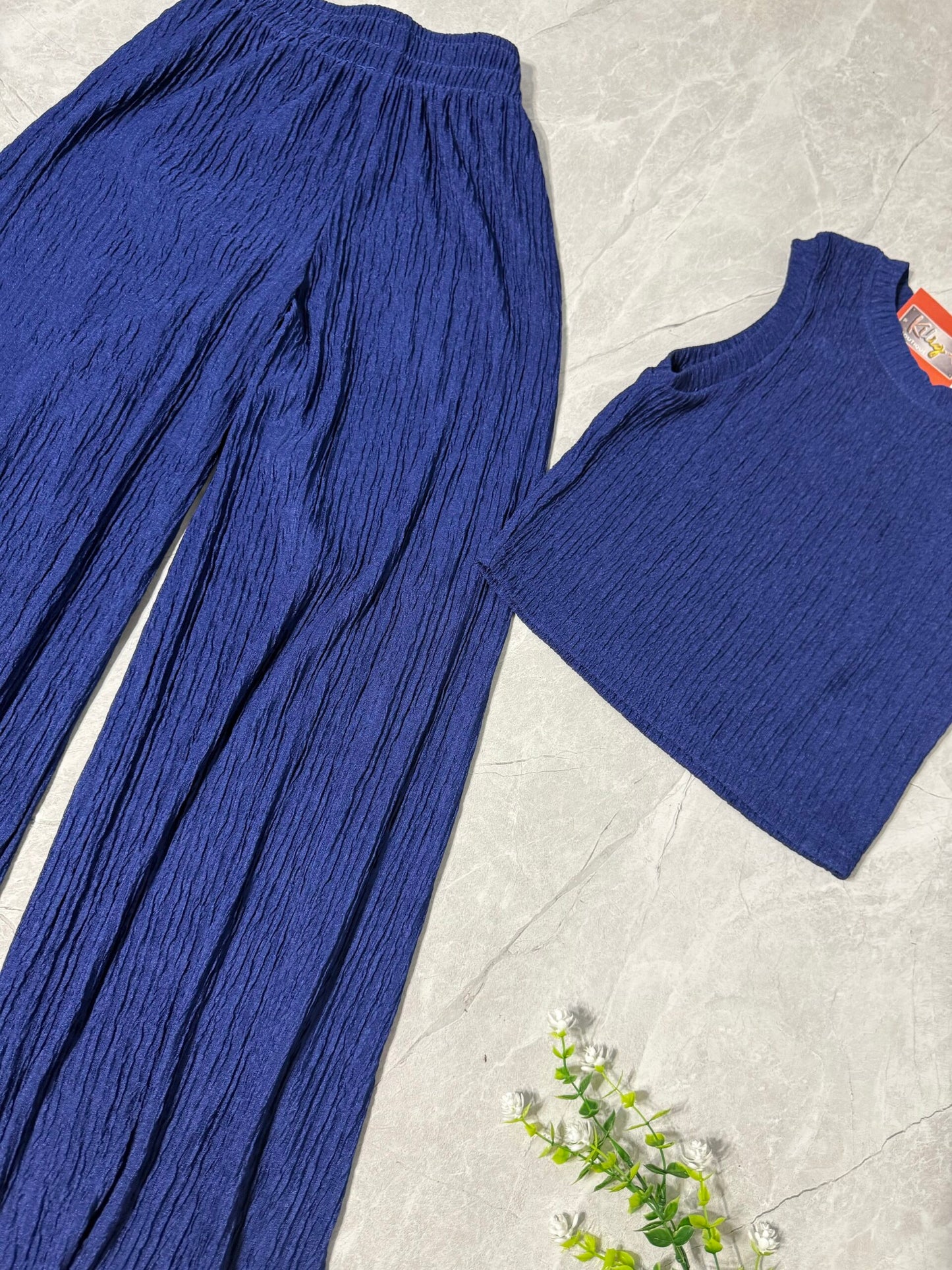 Conjunto Azul con Textura image 1