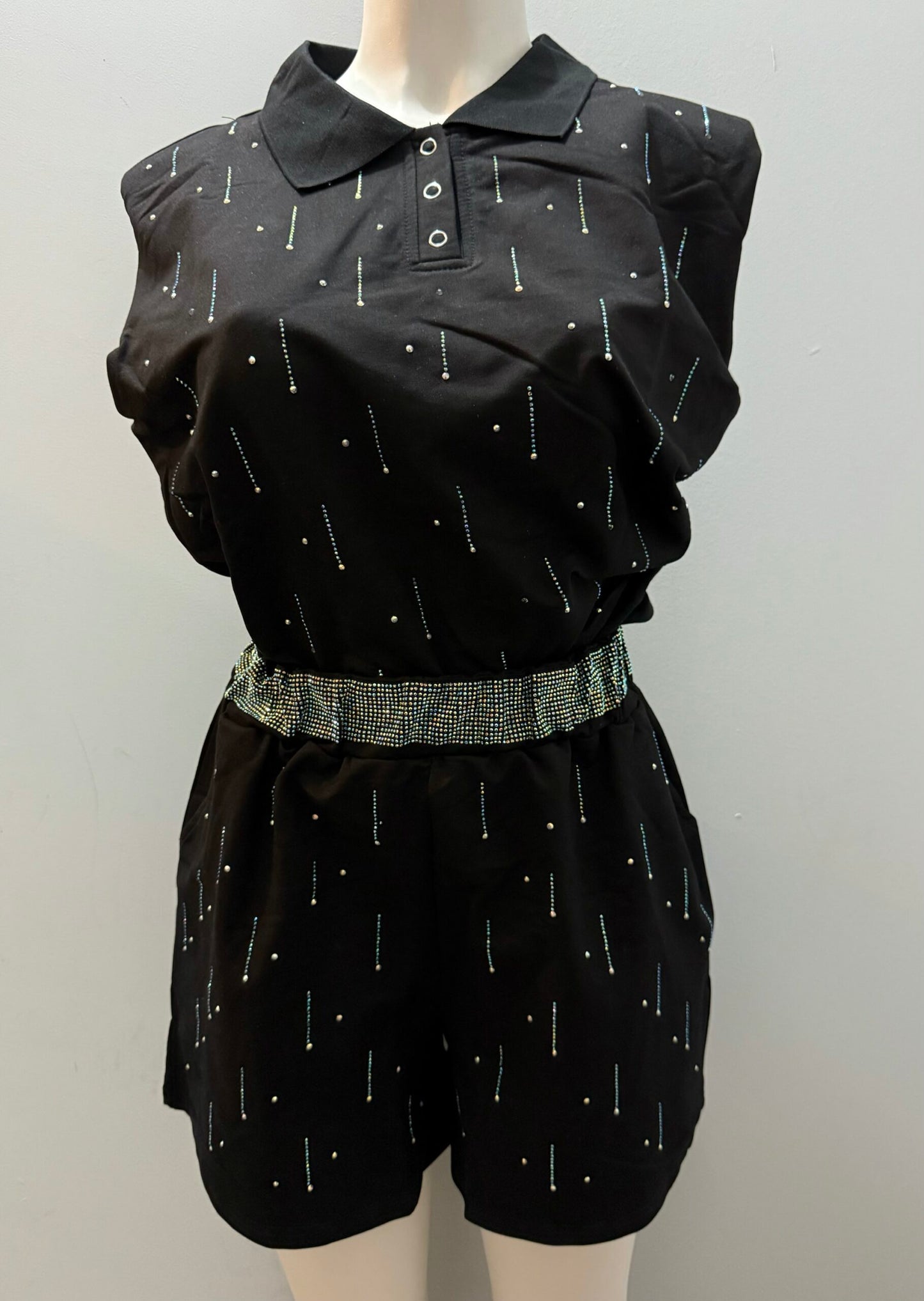Conjunto de Corto y Blusa con Detalles de Brillo image 4