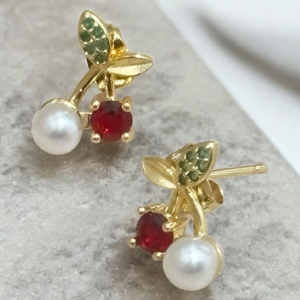 Pantallas Cherries – Perla y Hoja Dorada
