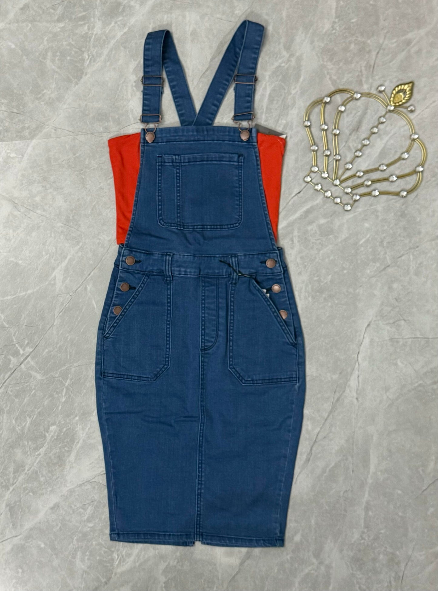 Jumper Clásico de Falda Denim con Lycra image 3