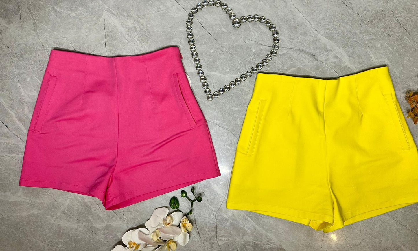 Shorts de Talle Alto - Colores a escoger image 0