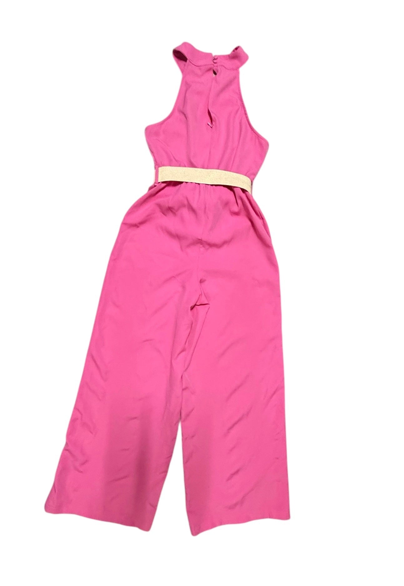 Jumpsuit Rosa con Tirantes Cruzados y Correa image 2