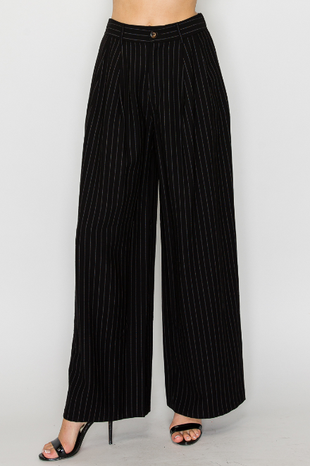Pantalón Palazzo de Rayas Elegantes