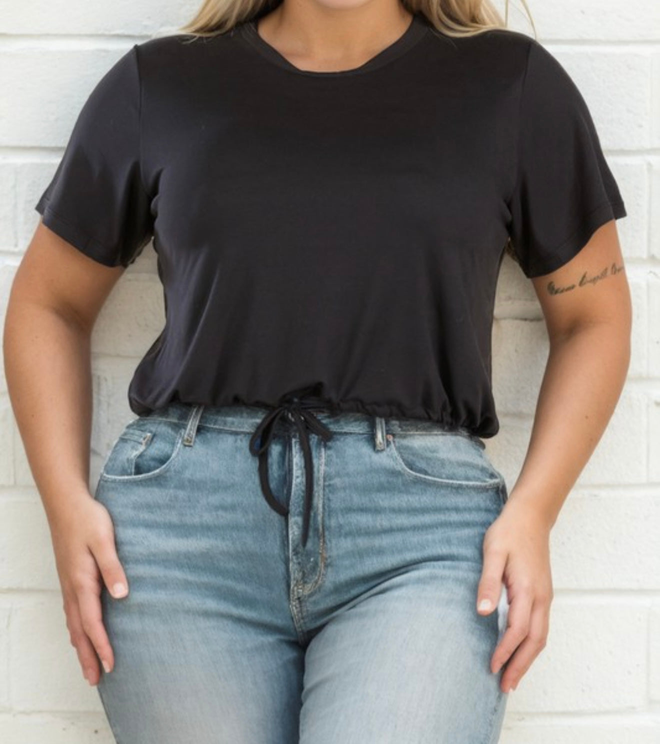 Blusa tipo t-shirt ajustable