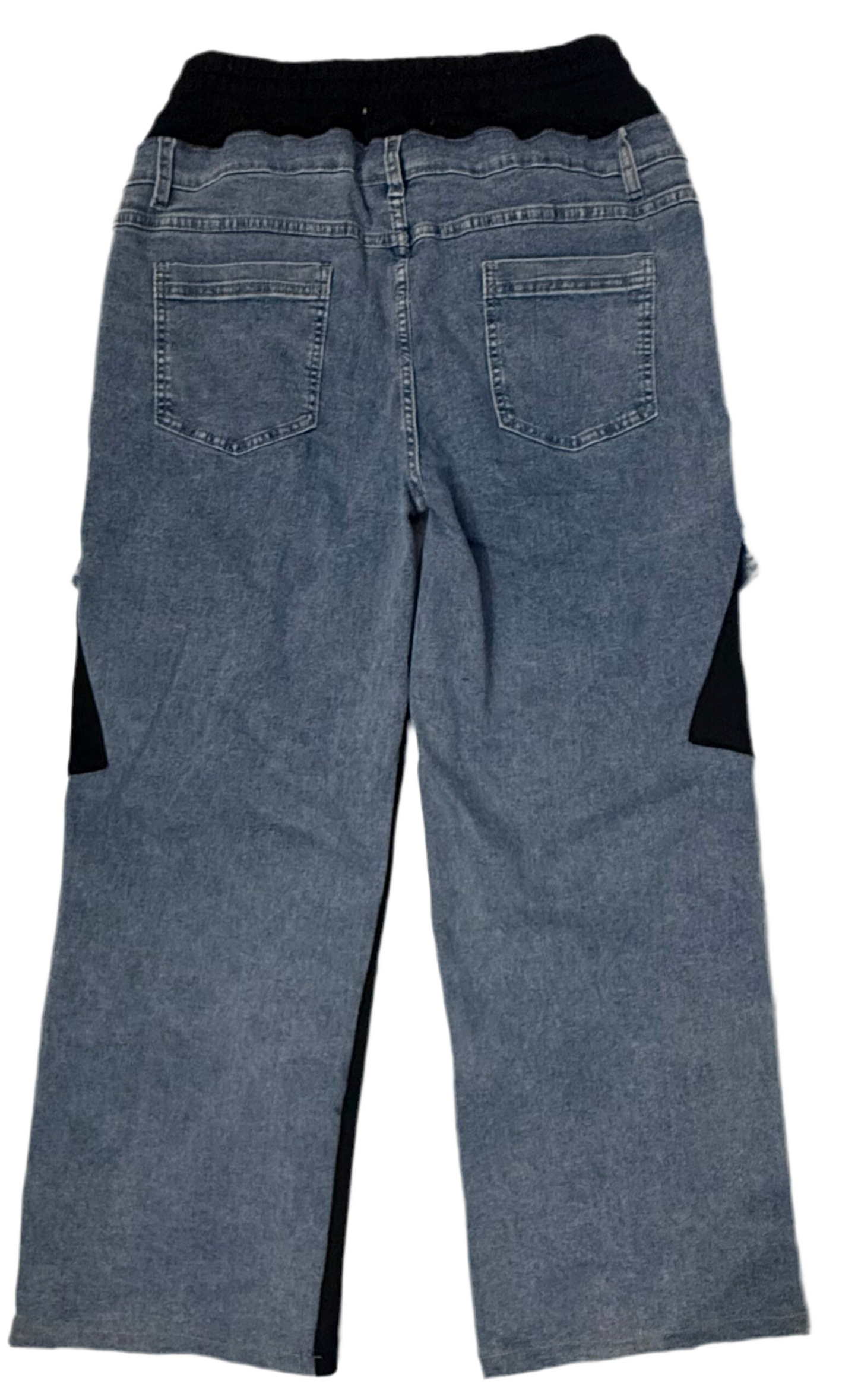 Pantalón Plus Deportivo Estilo Urbano con Mahón y Algodón
