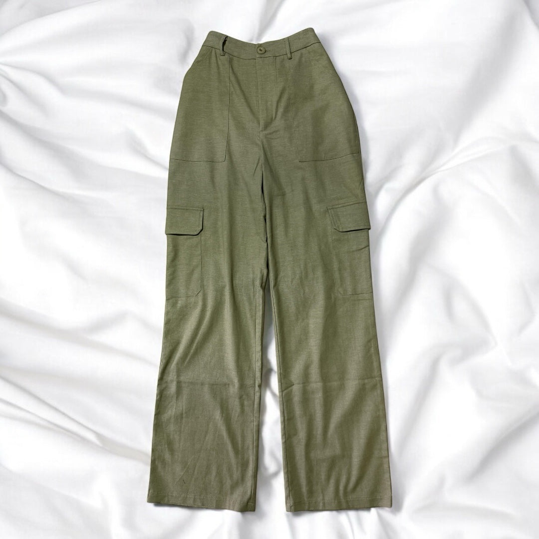 Pantalón Cargo de Tela Stretch image 2