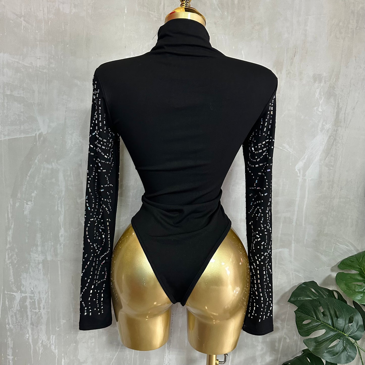 Body Brillo Elegante – Negro