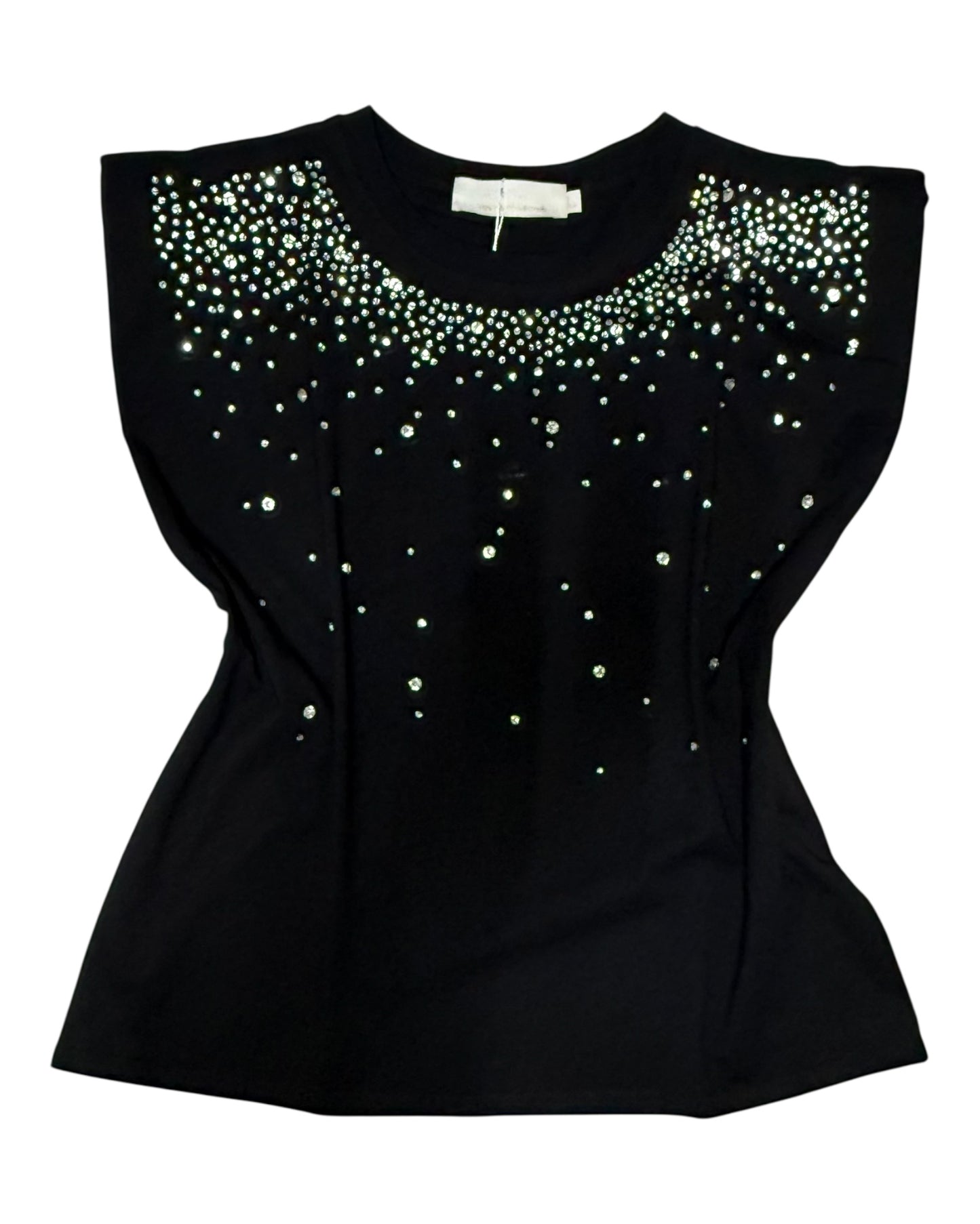 Blusa con Brillos de Cristales