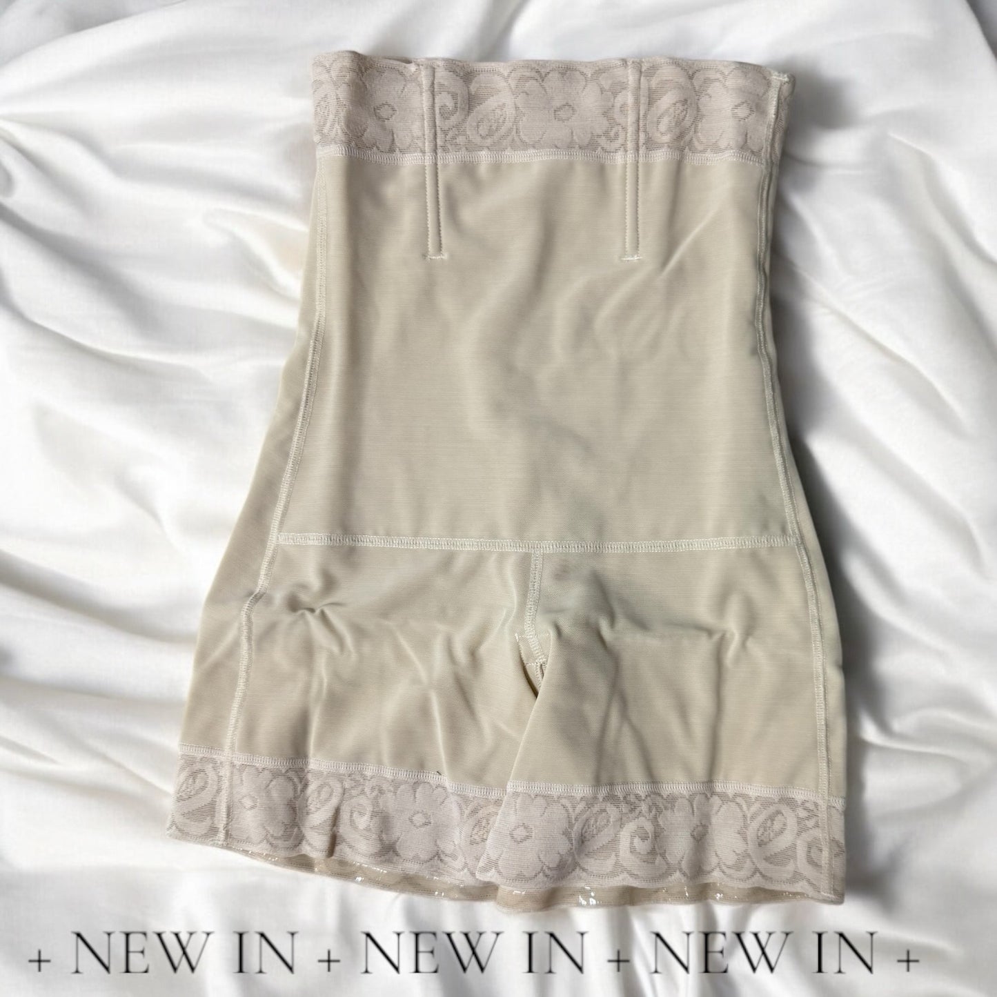 Faja Reductora de Cintura y Muslos con Efecto Levanta Glúteos (beige) - Large image