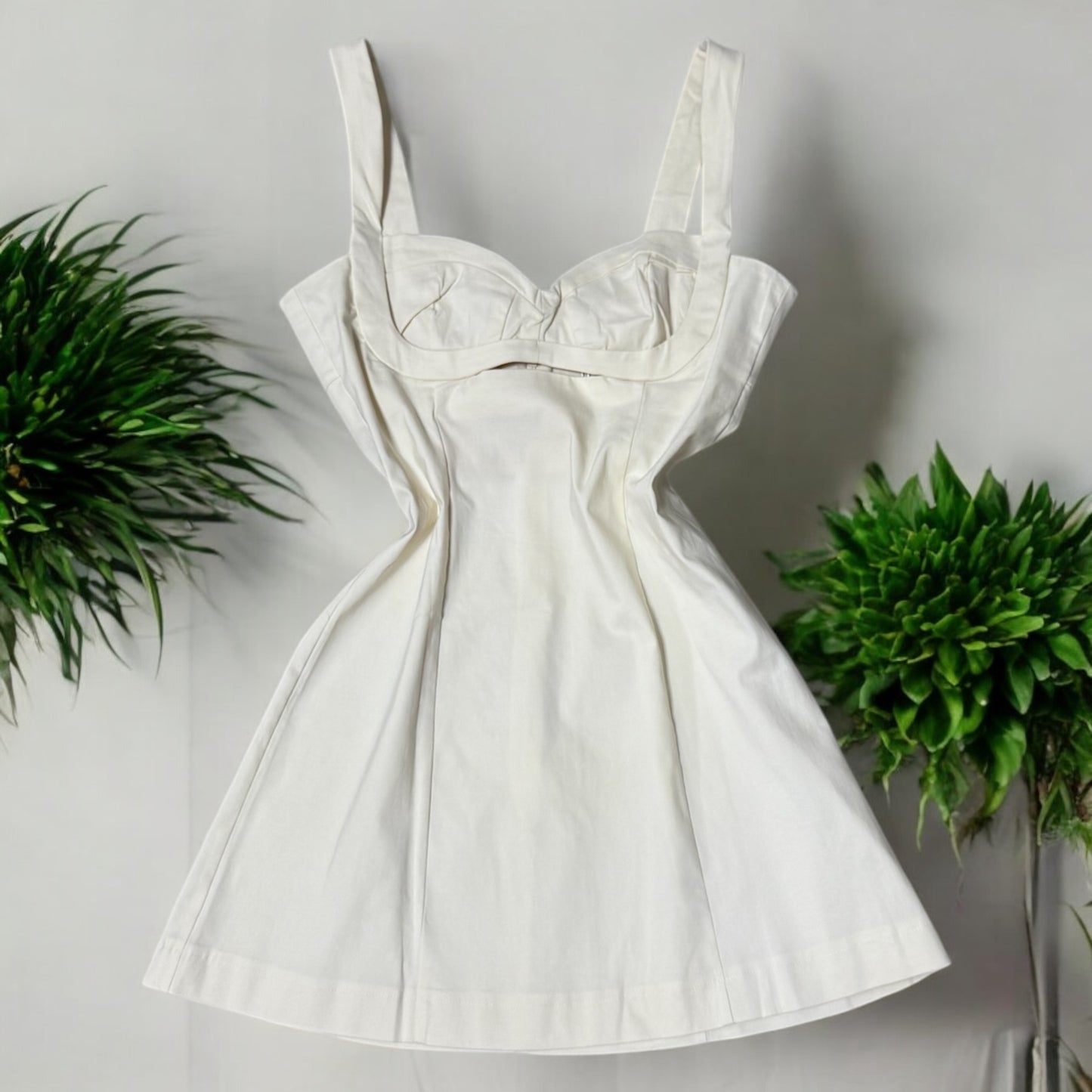 Vestido tipo corset con tirantes