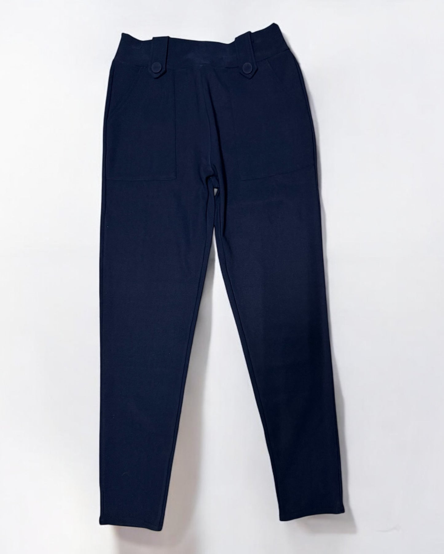 Pantalón Stretch con Detalles de Botón