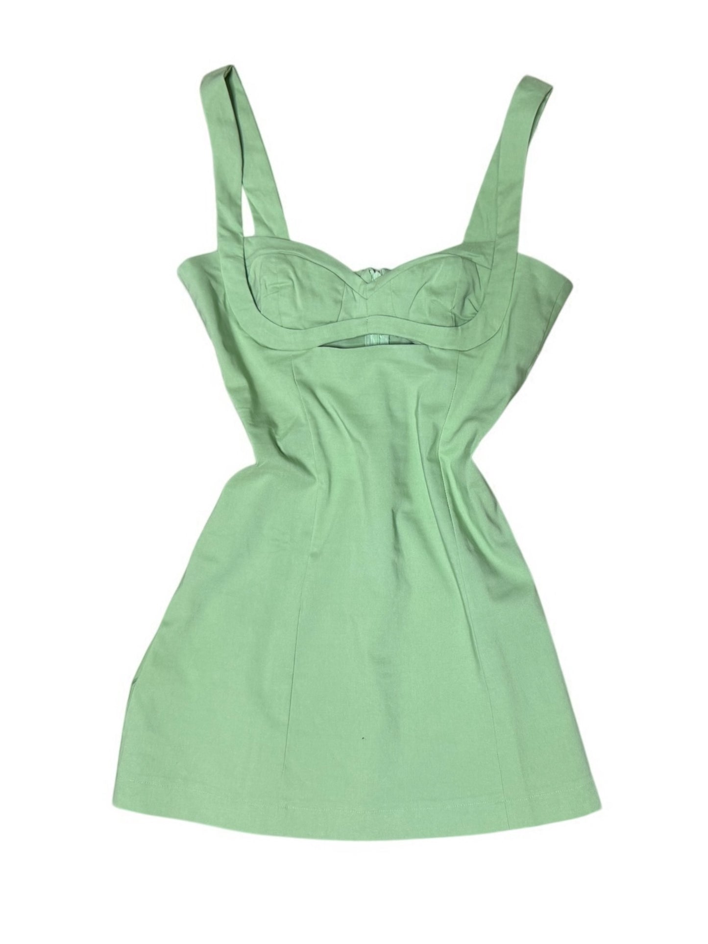 Vestido tipo corset con tirantes