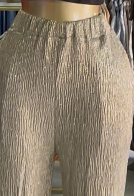 Pantalón Brillante Oro