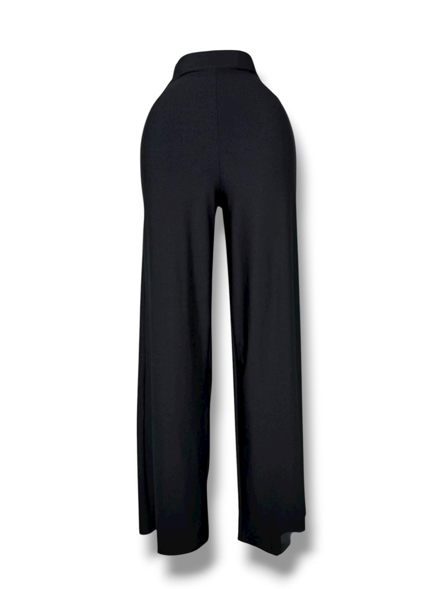 Pantalón Negro Wide Leg con Stretch