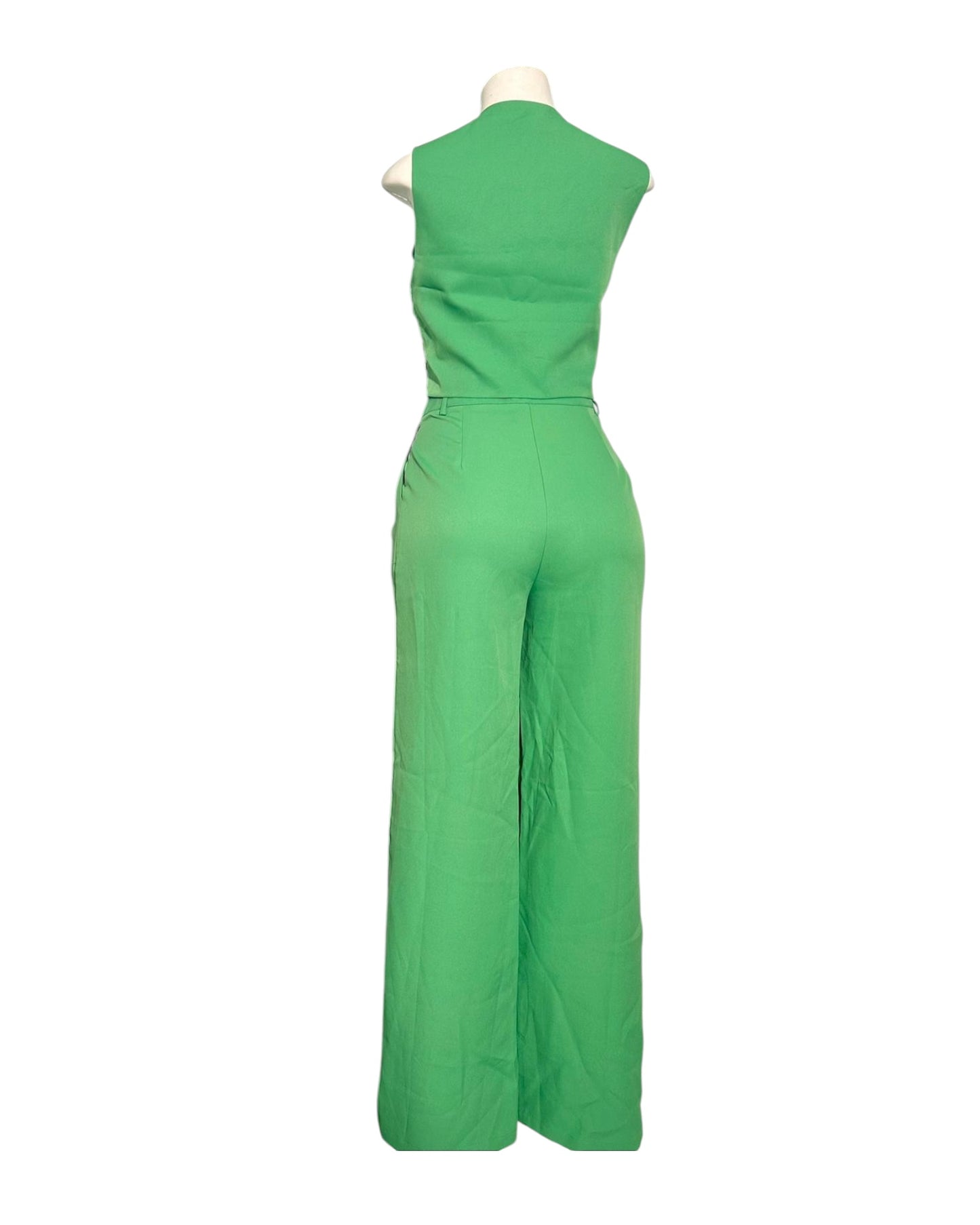 Conjunto Elegante Verde de Dos Piezas