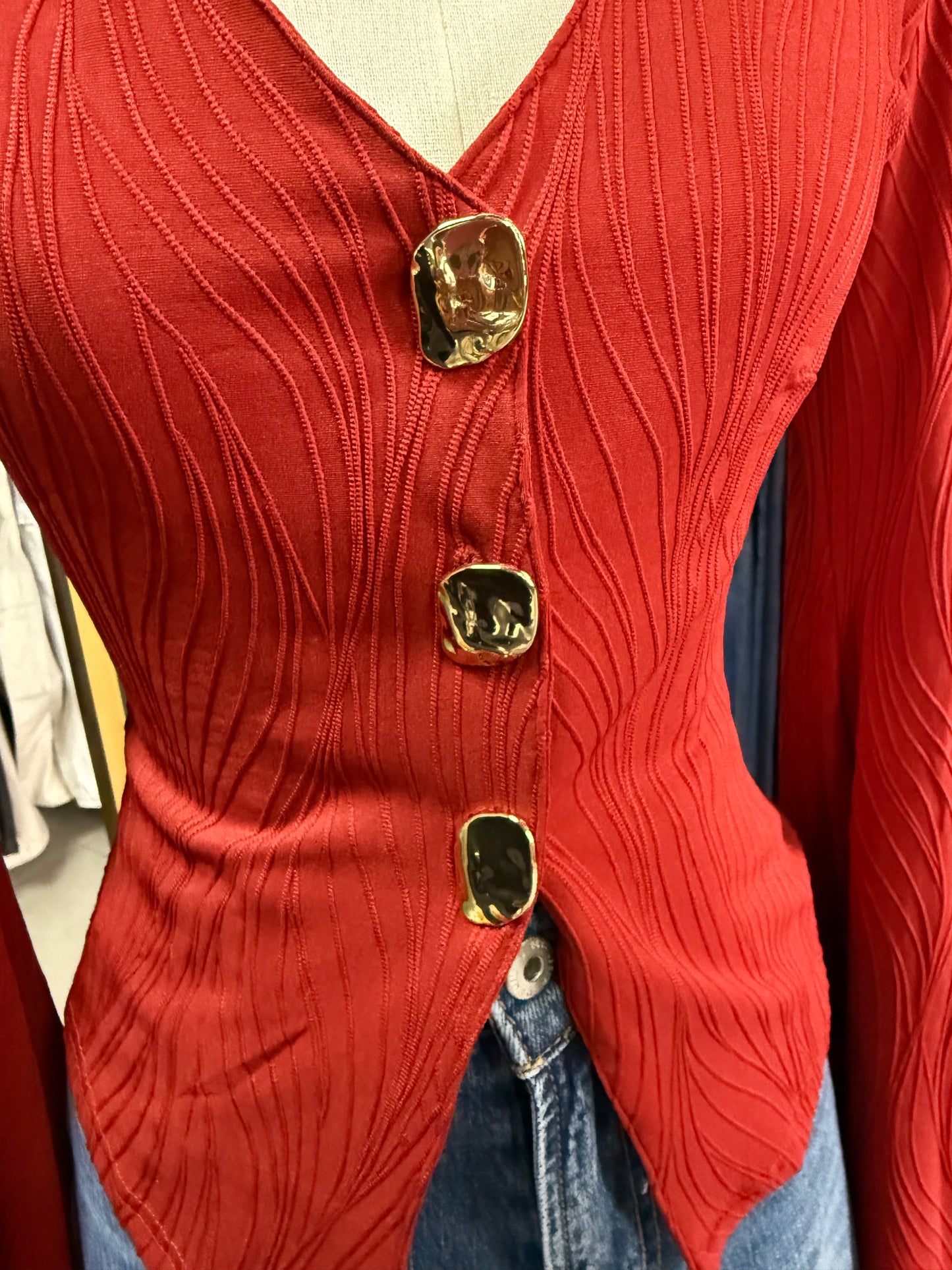 Blusa Manga Acampanada – Color Rust