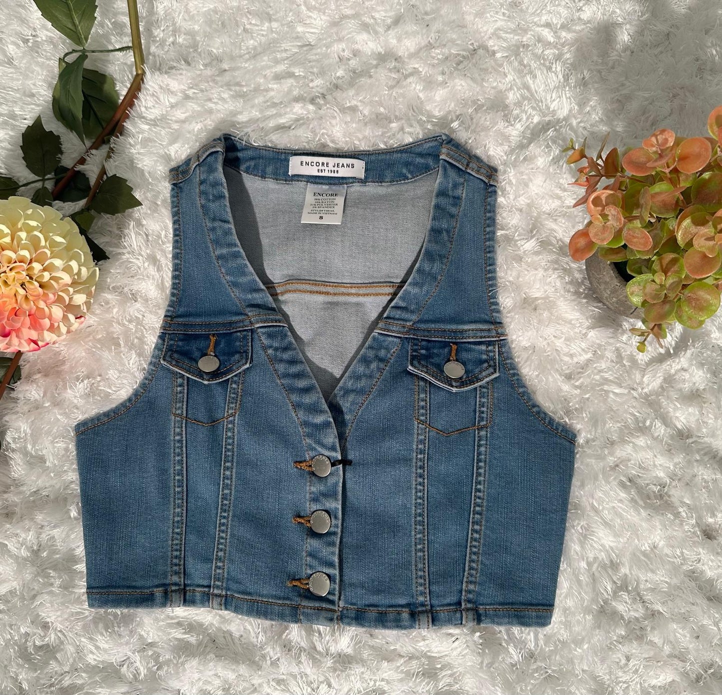 Best Denim Casual con Botones