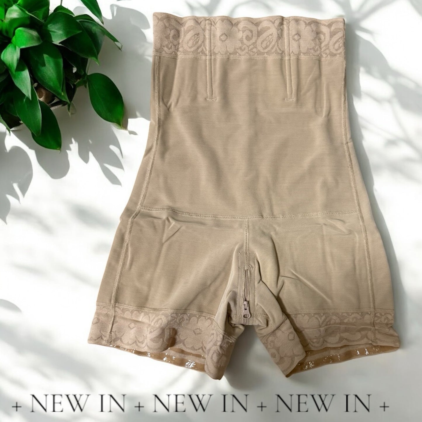 Faja Reductora de Cintura y Muslos con Efecto Levanta Glúteos (tan) - Large image