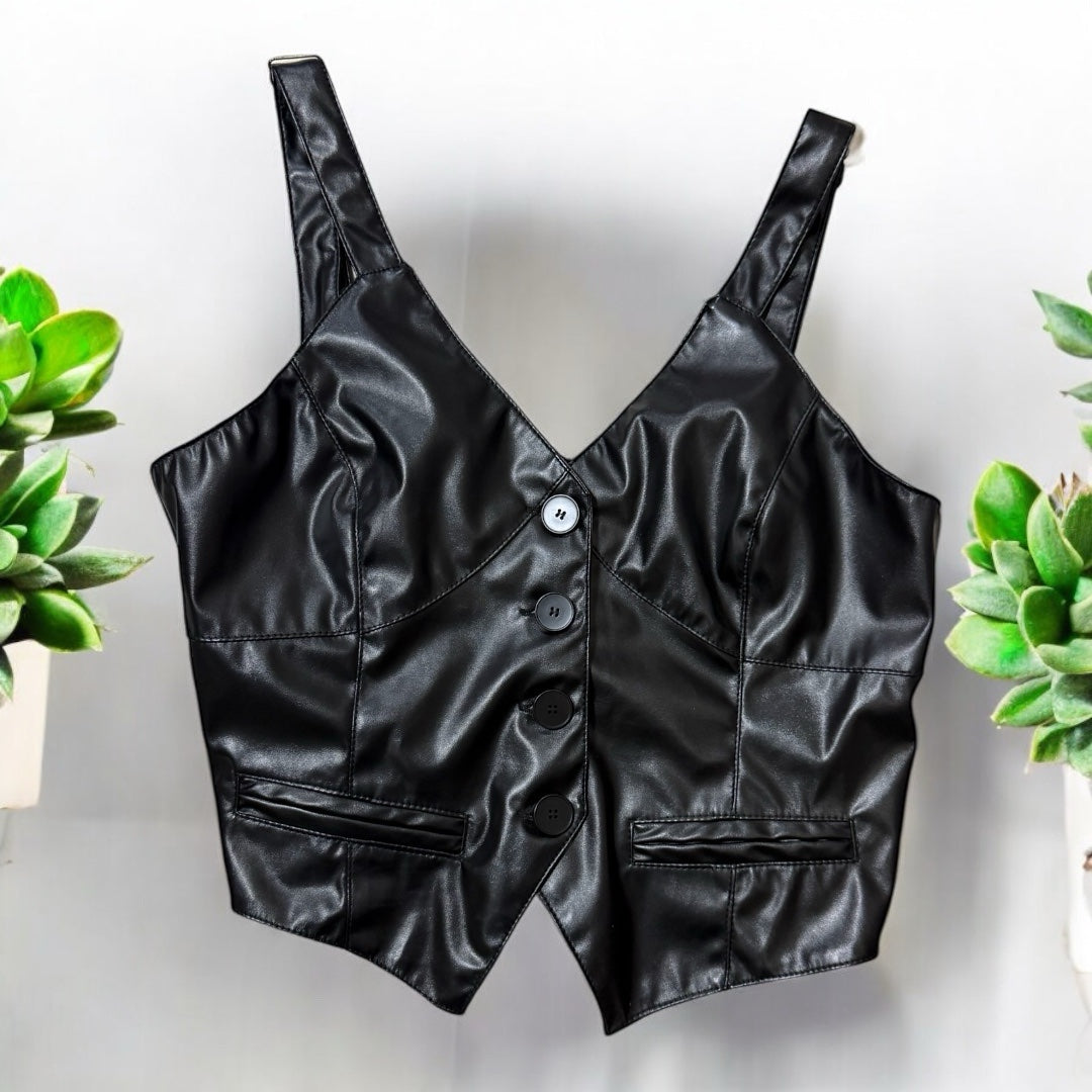 Corset Negro con Botones image 0