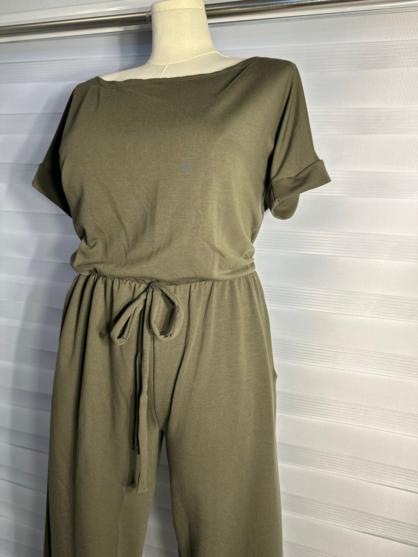 Jumpsuit Spandex Color Verde Oliva image 1
