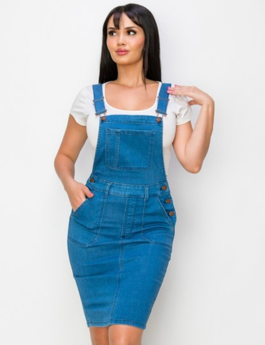 Jumper Clásico de Falda Denim con Lycra - Small image