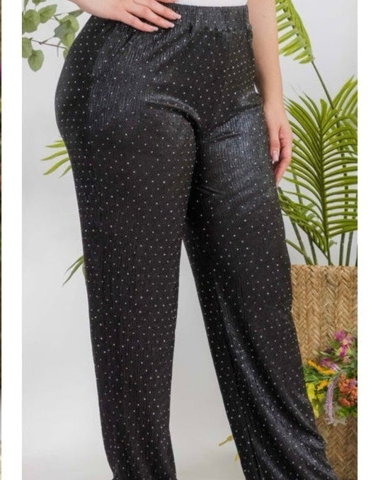 Maxi Pant Plus Size con Brillo - Glamour y Comodidad image 0