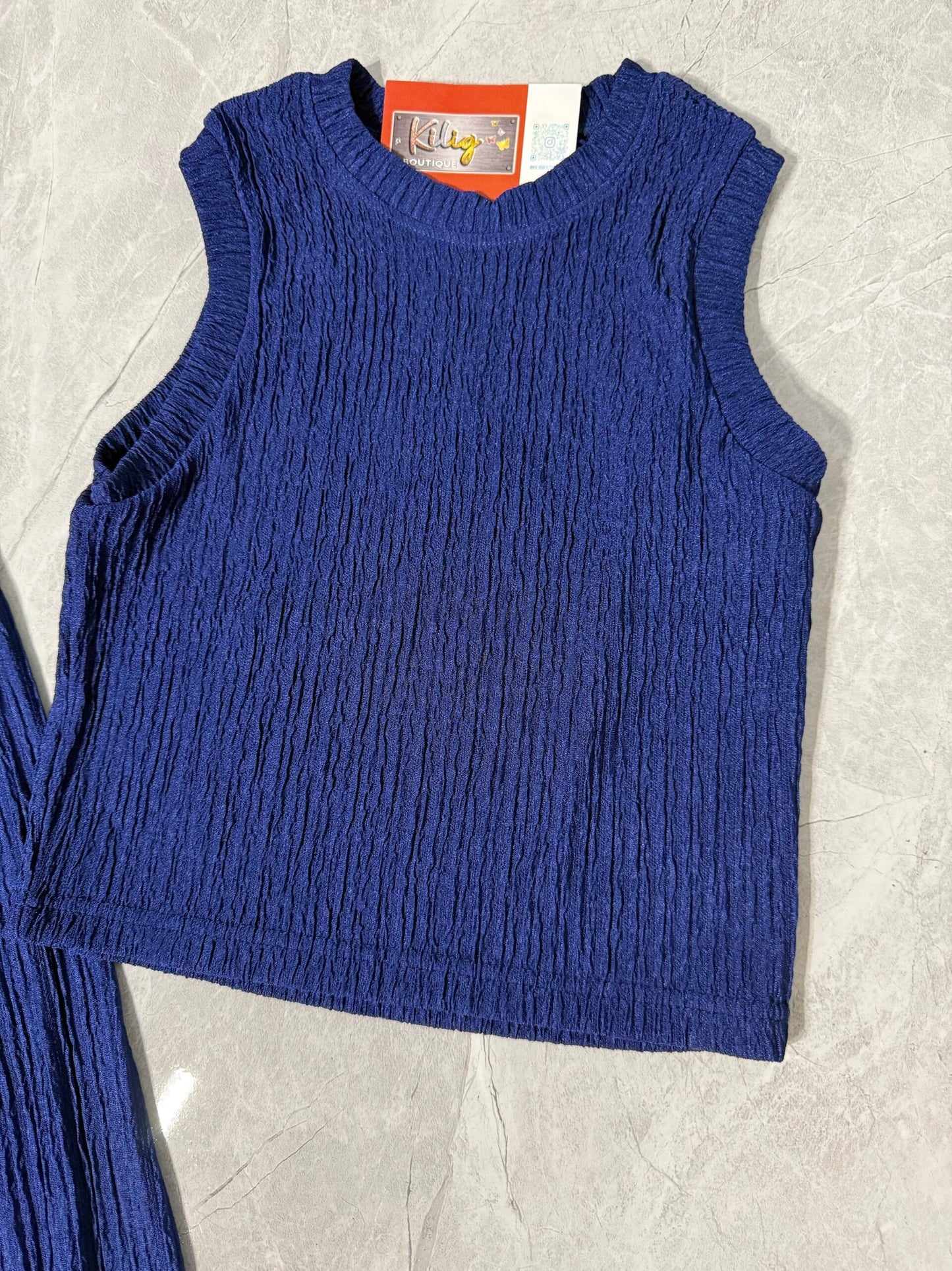 Conjunto Azul con Textura image 2
