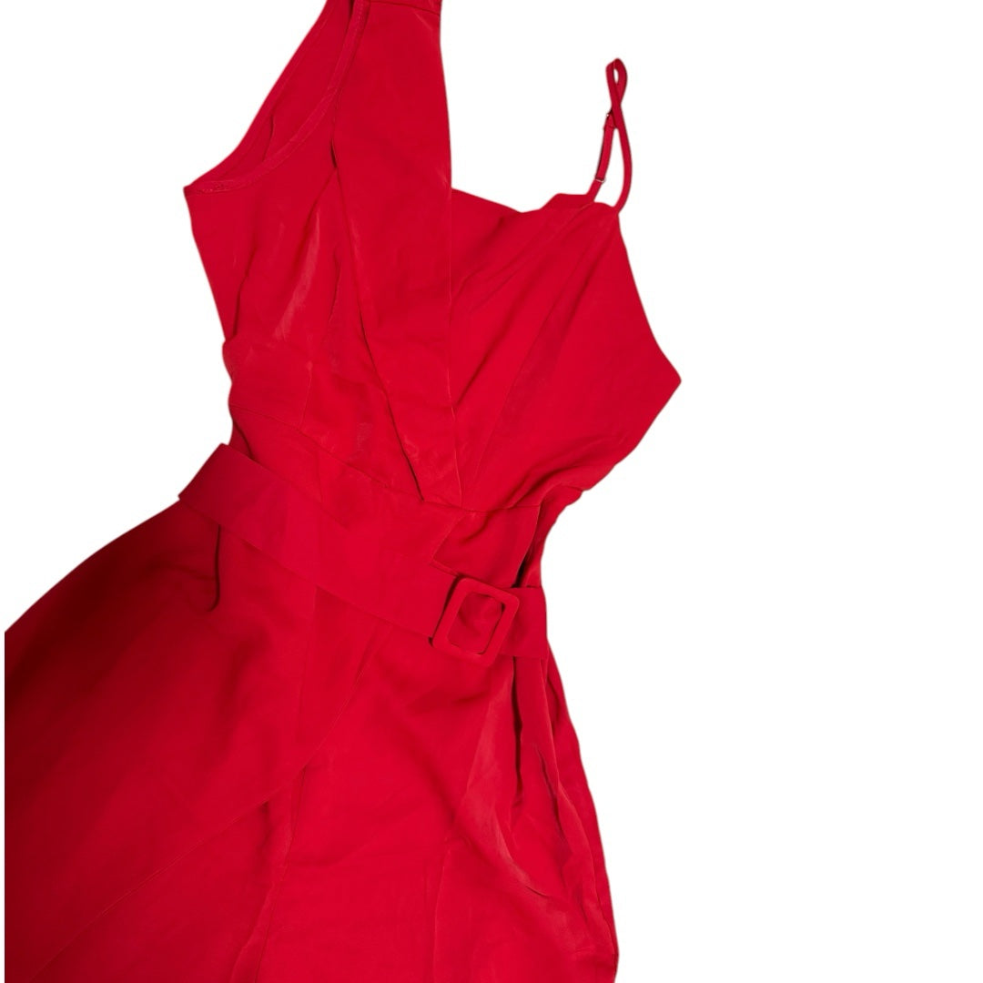 Romper Rojo con Cinturón – Elegancia y Estilo image 2