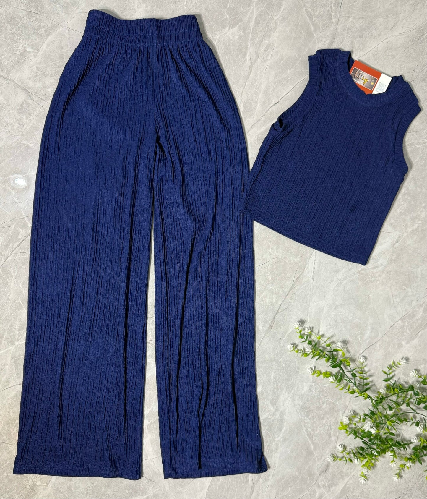 Conjunto Azul con Textura image 3