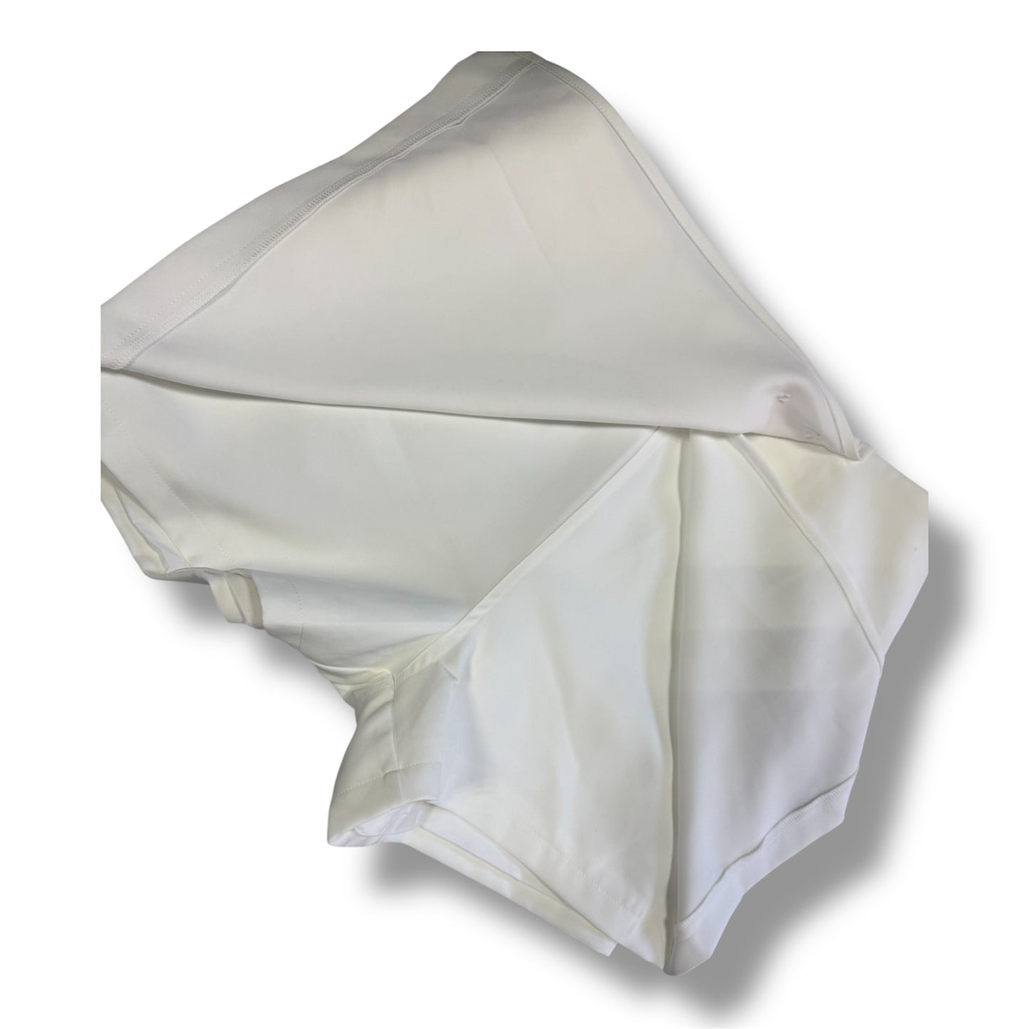 Falda Short Blanca Elegance Detalle Dorado