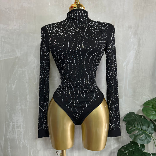 Body Brillo Elegante – Negro