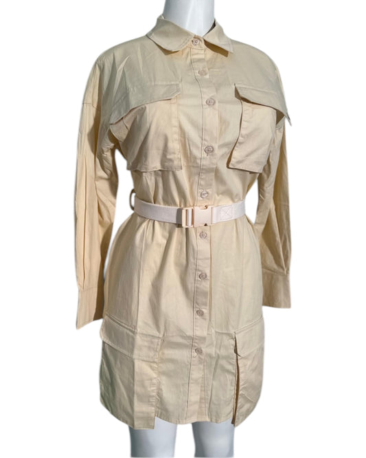 Vestido Cargo con Cinturón