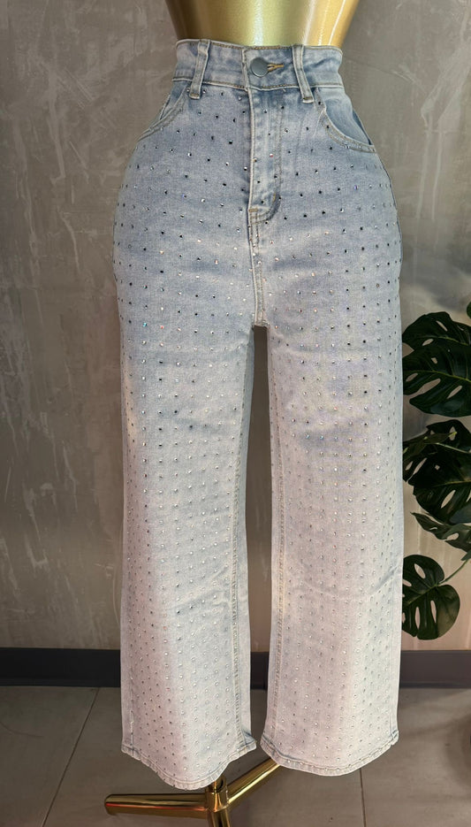 Mahón Denim Wide Leg Lavado Claro