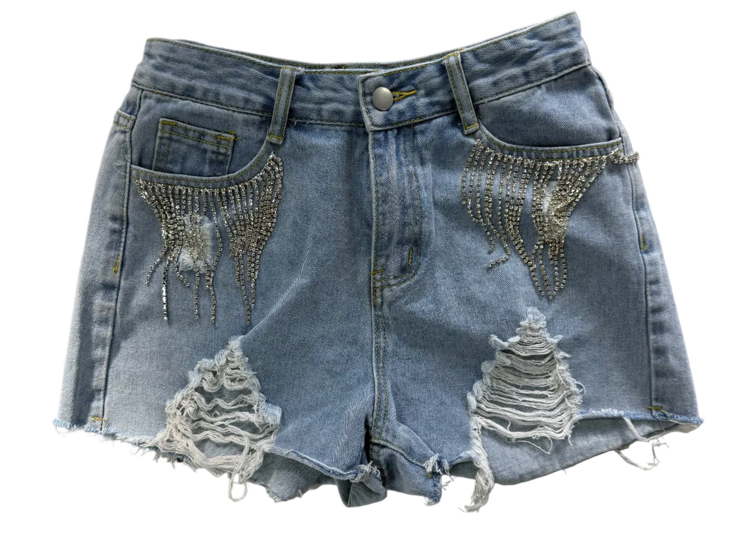 Corto de mahón con brillo