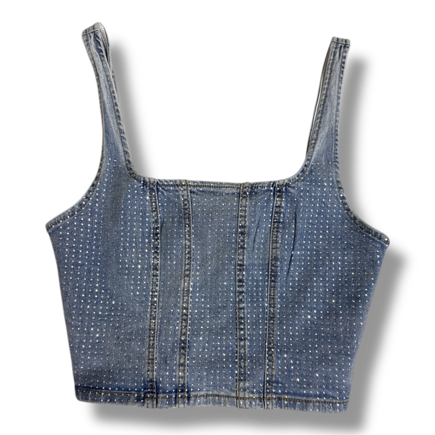 Top de Mahón con Detalles en Brillo