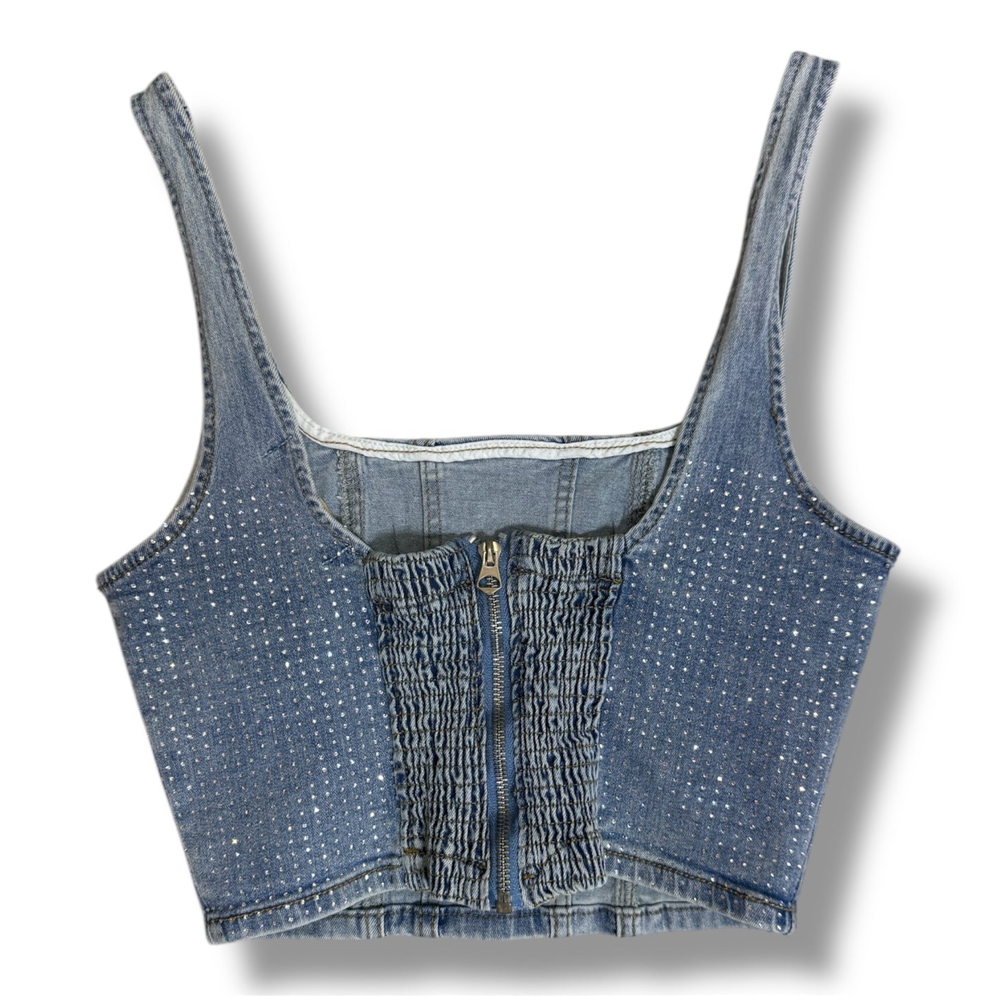 Top de Mahón con Detalles en Brillo