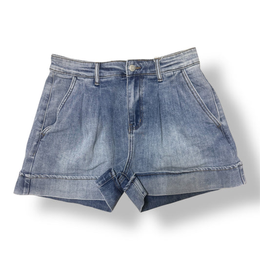 Corto de Mahón Clásico con Pliegues y Terminación Doblaíta