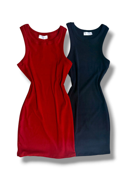 Vestido Mini Ajustado sin Mangas