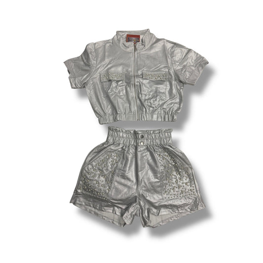 Conjunto Plata con Perlas